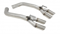 E20386 EXHAUST SYSTEM-ALUMINIZED-STRAIGHT PIPE-MUFFLER ELIMINATOR-STAINLESS STEEL TIPS-92-95