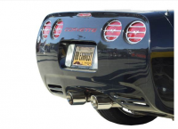 E20458 EXHAUST SYSTEM-BILLY BOAT-BULLET-T304 STAINLESS STEEL-4 INCH DUAL ROUND TIPS-97-04