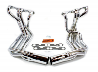 E20509 EXHAUST SYSTEM-SIDE-DOUG'S HEADERS-CHROME-SMALL BLOCK-4 INCH SIDE TUBES-63-82