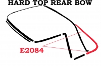 E2084 WEATHERSTRIP-HARDTOP-REAR BOW-USA-63-67