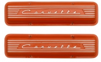 E20920 COVER-VALVE-ORANGE POWDER COATED FINISH-SAND CAST-MID RISE DESIGN-PAIR-59-82