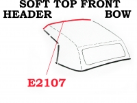 E2107 WEATHERSTRIP-SOFT TOP-FRONT HEADER BOW-USA-68-75