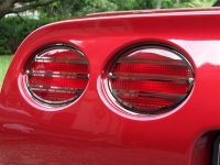 E21484 LIGHT COVER-TAIL LIGHT GRILLE-SLOTTED STYLE-POLISHED S/S-4 PC-97-04