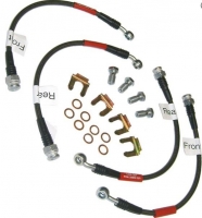 E22178 HOSE SET-BRAKE-BRAIDED STAINLESS STEEL-IN COLOR-4 PIECES-INCLUDING 90-92 ZR1-USA-88-93