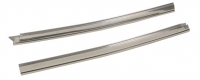 E22422 MOLDING-WINDSHIELD OUTER REVEAL-POLISHED STAINLESS STEEL-REPRODUCTION-PAIR-73-76