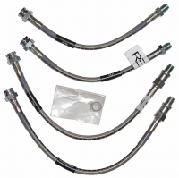 E4506 BRAKE PACKAGE-DELUXE-LIP SEAL-WITH BRADED HOSES-69-82