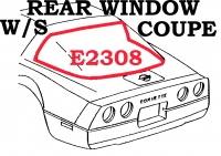 E2308 WEATHERSTRIP-REAR WINDOW-COUPE-84-96