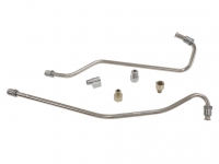 E23542 LINE SETS-FUEL-PUMP TO CARBURETOR-STAINLESS STEEL-F.I.-2 CHR.LINES-4 FTGS-63-65