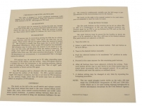 E23984 INSTRUCTION BOOKLET-AM-FM RADIO-1963 Late