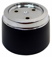 E3054 CAP SET-ALUMINUM WHEEL-REPLACEMENT-PLASTIC-CHROME AND BLACK-4 PIECES-73-79