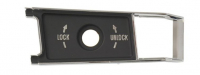 E3121L BEZEL-INNER DOOR HANDLE AND LOCK KNOB-LEFT-68-77