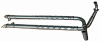 E3745 EXHAUST SYSTEM-SIDE-ALUMINIZED-2.5 INCH-BIG BLOCK-396/427-65-67