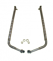 E3641A PIPE SET-EXHAUST-SIDE-ALUMINIZED-ORIGINAL SOUND-2.5 INCH-BIG BLOCK-396/427-65-67