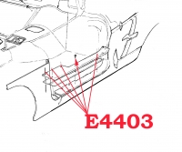 E4403 SCREW SET-DOOR SILL PLATE-10 PIECE-61-62