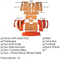 E5959 CARPET SET-COMPLETE-CONVERTIBLE-80-20 LOOP-FOAM BACKED-WITH OUT TOOL BOX CUT OUT-63