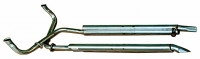 E3748A EXHAUST SYSTEM-SIDE-ALUMINIZED PIPES-2.5 INCH-BIG BLOCK-427-FACTORY COVERS-68-69