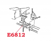 E6812 BRACKET-TRANSMISSION MOUNTING-4 SPEED AND AUTOMATIC-63-67