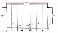 E13797 RACK KIT-LUGGAGE-6 HOLE DESIGN-STAINLESS STEEL-WITH MOUNTING HARDWARE-68-75