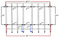 E6867 TEMPORARILY DISCONTINUED RACK KIT-LUGGAGE-8 HOLE DESIGN-CHROME-WITH MOUNTING HARDWARE-76-77