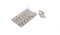 E7831 RETAINER SET-BUMPER-STAINLESS STEEL-18 PIECES-FRONT OR REAR-73-82