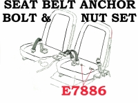 E7886 BOLT SET-SEAT BELT ANCHOR-2 PIECES-65-68