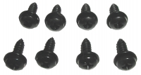 E8185 SCREW SET-LOWER ROCKER MOLDING-BLACK-8 PIECES-66-67