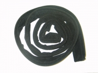 E9767 WEATHERSTRIP-CONVERTIBLE-SOFT TOP-REAR BOW-BLACK MOHAIR-53-58