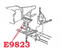 E9823 BOLT SET-TRANSMISSION MOUNT-WITH LOCK WASHERS-4 PIECES-63-67