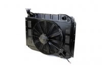 E23158 RADIATOR AND FAN COMBINATION-ALUMINUM-LSX SERIES-BLACK ICE FINISH-MANUAL-55-60