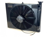 E23158 RADIATOR AND FAN COMBINATION-ALUMINUM-LSX SERIES-BLACK ICE FINISH-MANUAL-55-60