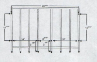 E14771 TEMPORARILY DISCONTINUED RACK KIT-LUGGAGE-6 HOLE DESIGN-STAINLESS STEEL-WITH MOUNTING HARDWARE-SPECIAL-68-75