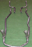E19859 PIPE SET-EXHAUST-ALUMINIZED-2.5 INCH-HI PERFORMANCE-WITH CROSSOVER-62