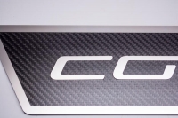 E21332 Sill Plate-Door-Outer-Carbon Fiber-W/ Corvette Inlay-Pair-05-13