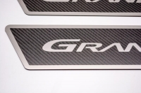 E21333 Sill Plate-Door-Outer-Carbon Fiber-W/ Grandsport Inlay-Pair-05-13