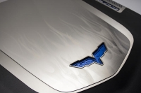 E21711 Cover-Engine Shroud-Flame Etched-Stainless Steel-ZR1-09-13