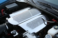 E21721 Plenum Cover-Intake Manifold-Perforated-Stainless Steel-Low Profile-Z06-06-13