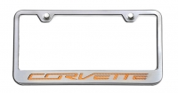 E21820 Frame-License Plate-C7 Corvette Lettering-Carbon Fiber Inlay-7 Colors Available