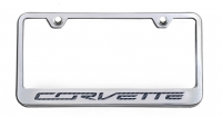 E21820 Frame-License Plate-C7 Corvette Lettering-Carbon Fiber Inlay-7 Colors Available