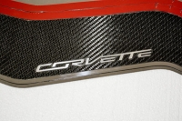 E21843 Spoiler-Front Lip-Carbon Fiber Overlay-W/ Corvette Script-Stainless Steel-14-17