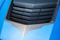 E21849 Graphic-Hood Vent-Black Carbon Fiber with Brushed Black Trim-14-17