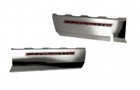 E21865 Cover-Fuel Rail-Polished-Stainless Steel-W/ Brushed Trim-Pair-14-17