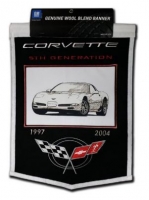 E22831 Corvette Generations Wool Wall Banner-97-04