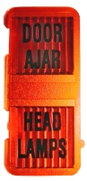 E3754 LENS-DOOR AJAR-HEADLAMP-TELL-TALE-69-71