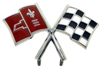 E5900 EMBLEM-FRONT-CROSS FLAGS-IMPORT-66