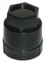 E6119S CAP SET-WHEEL-LUG NUT COVER-BLACK-20 PIECES-85-96