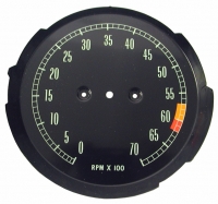 E7833 FACE-TACHOMETER-6000 REDLINE-65-67