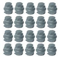 E7901S COVER SET-LUG NUT-DARK GRAY-20 PIECES-00-04