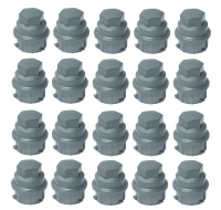 E7901S COVER SET-LUG NUT-DARK GRAY-20 PIECES-00-04