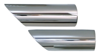 EC186 EXHAUST TIPS-ANGLED END-CHROME-74-82