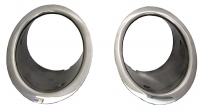 EC575 TEMPORARILY DISCONTINUED BEZEL-EXHAUST-STAINLESS STEEL-PAIR-64-65